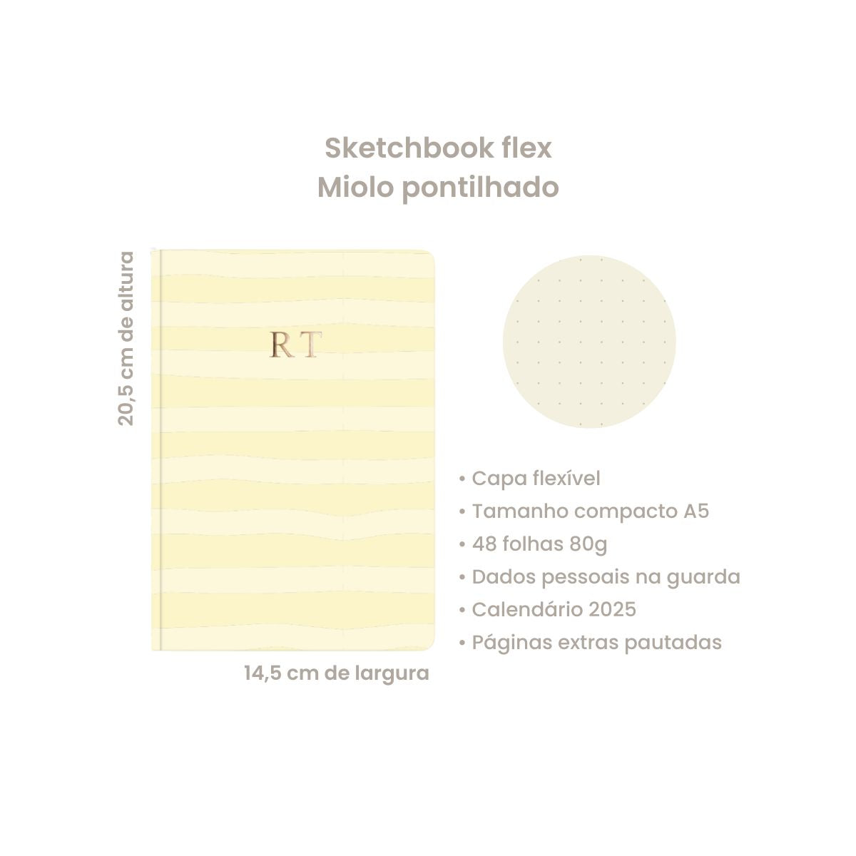 Sketchbook Flex A5 - Manteiga