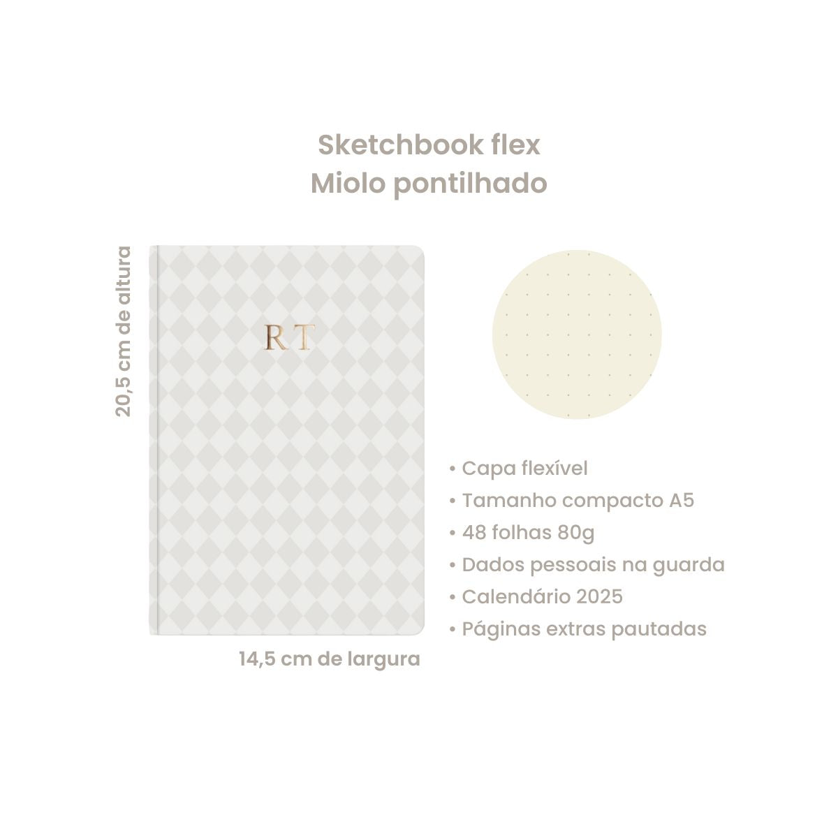 Sketchbook Flex A5 - Cimento