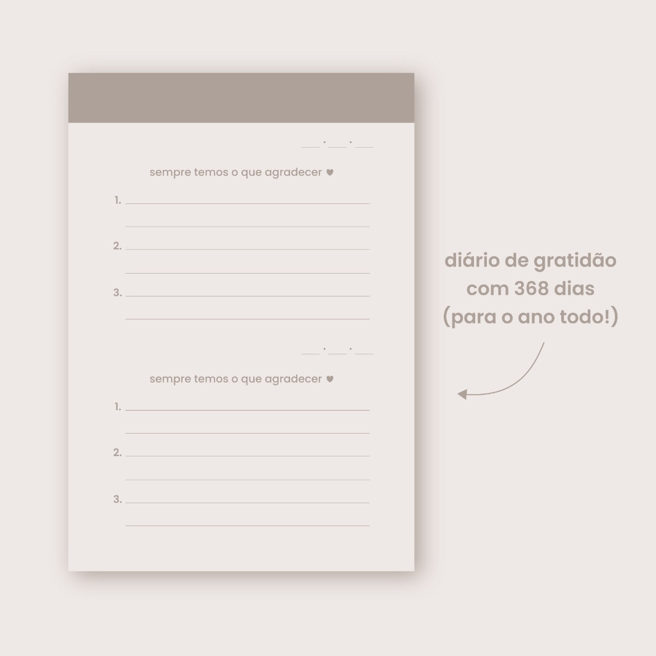 Diário de gratidão