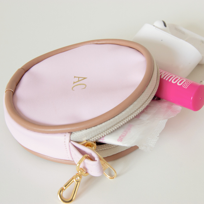 Bolsinha redonda personalizada - Milkshake