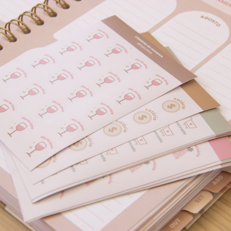 Kit de adesivos individuais - 10 cartelas