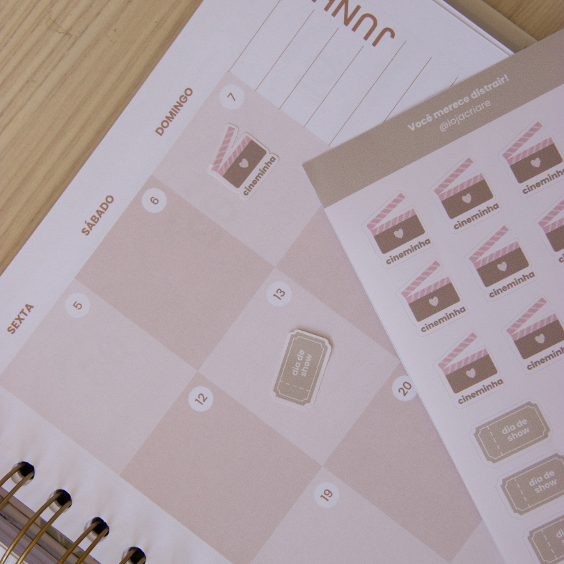 Kit de adesivos individuais - 10 cartelas