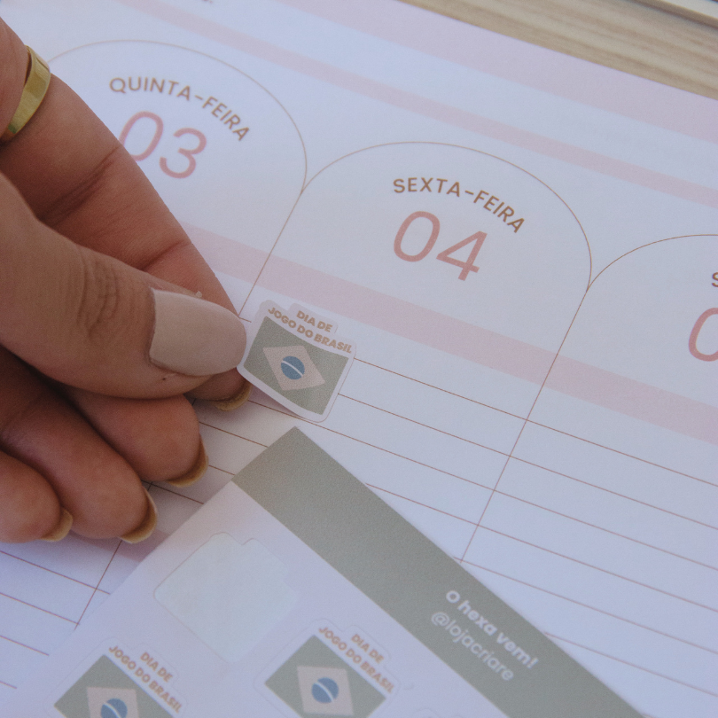 Kit de adesivos individuais - 10 cartelas