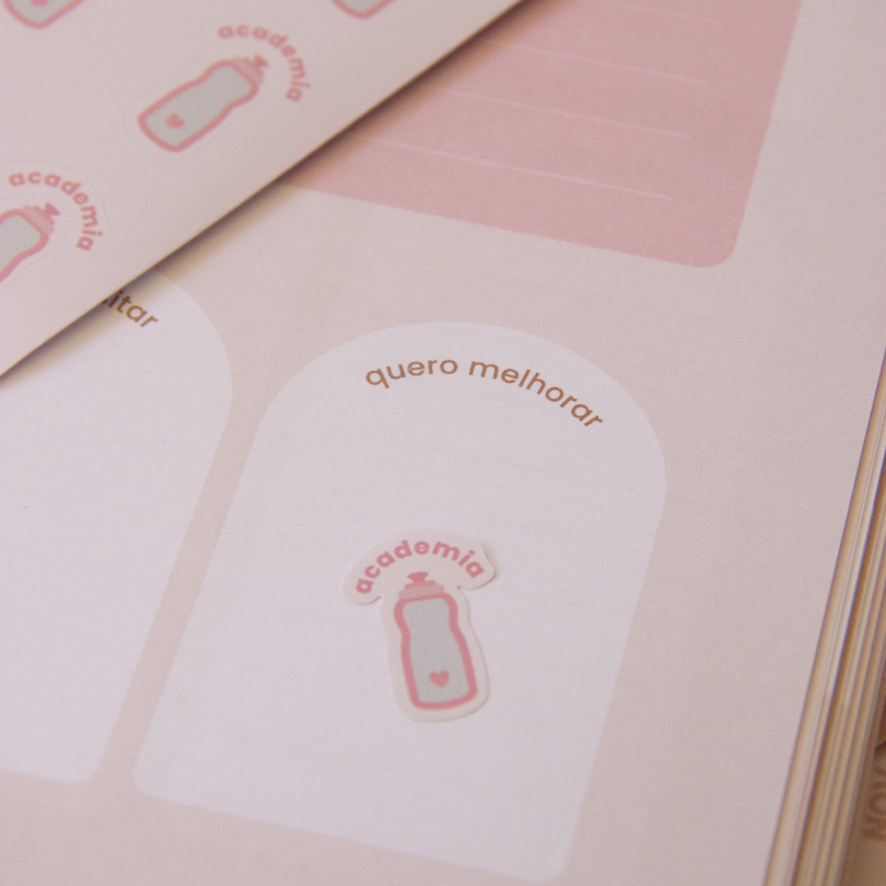 Kit de adesivos individuais - 10 cartelas