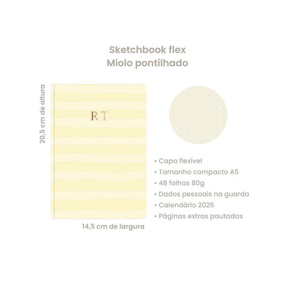 Sketchbook Flex A5 - Manteiga