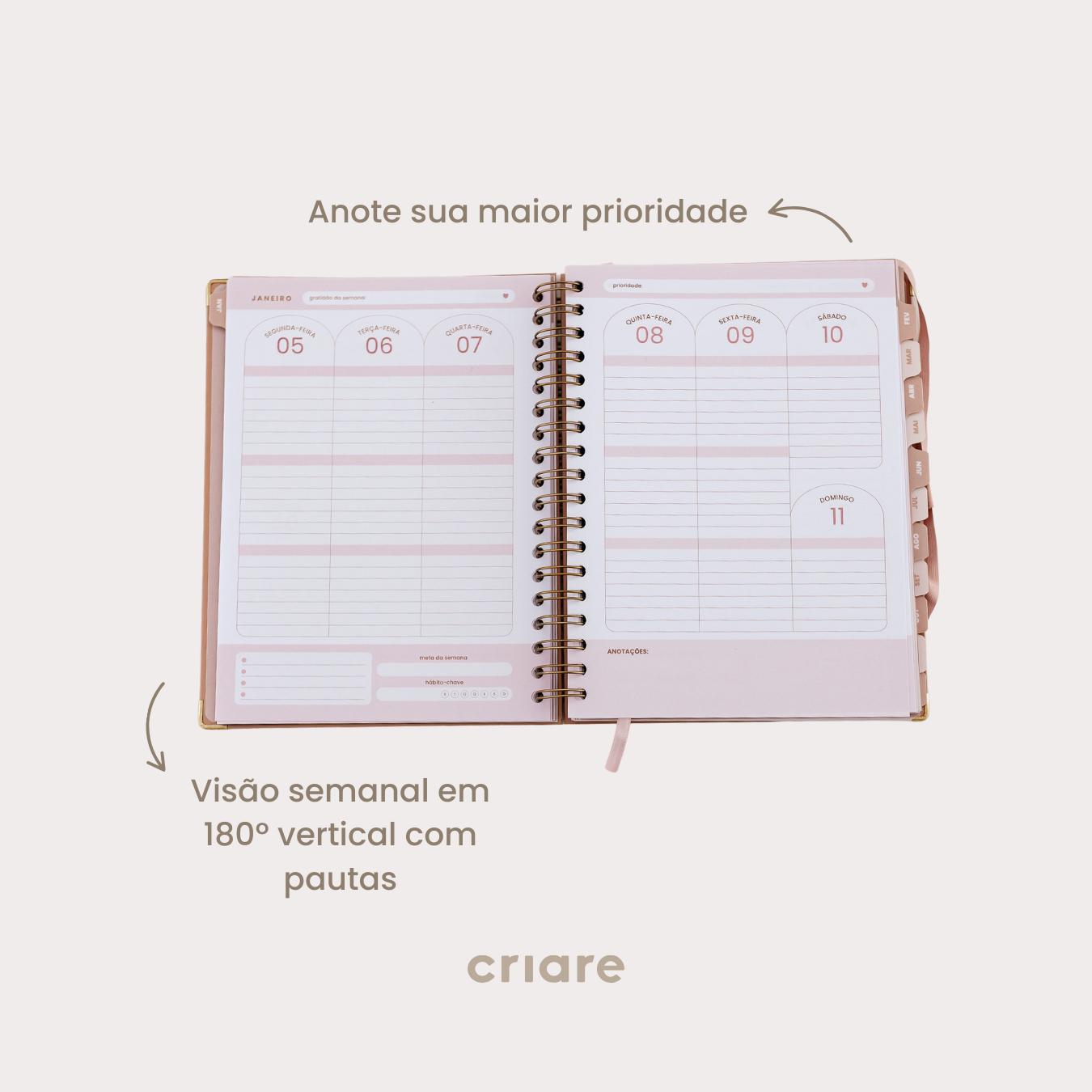 Life Planner 2026 - Verde Granu