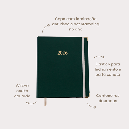 Mini Planner 2026 - Verde Granu