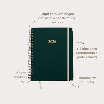 Life Planner 2026 - Verde Granu