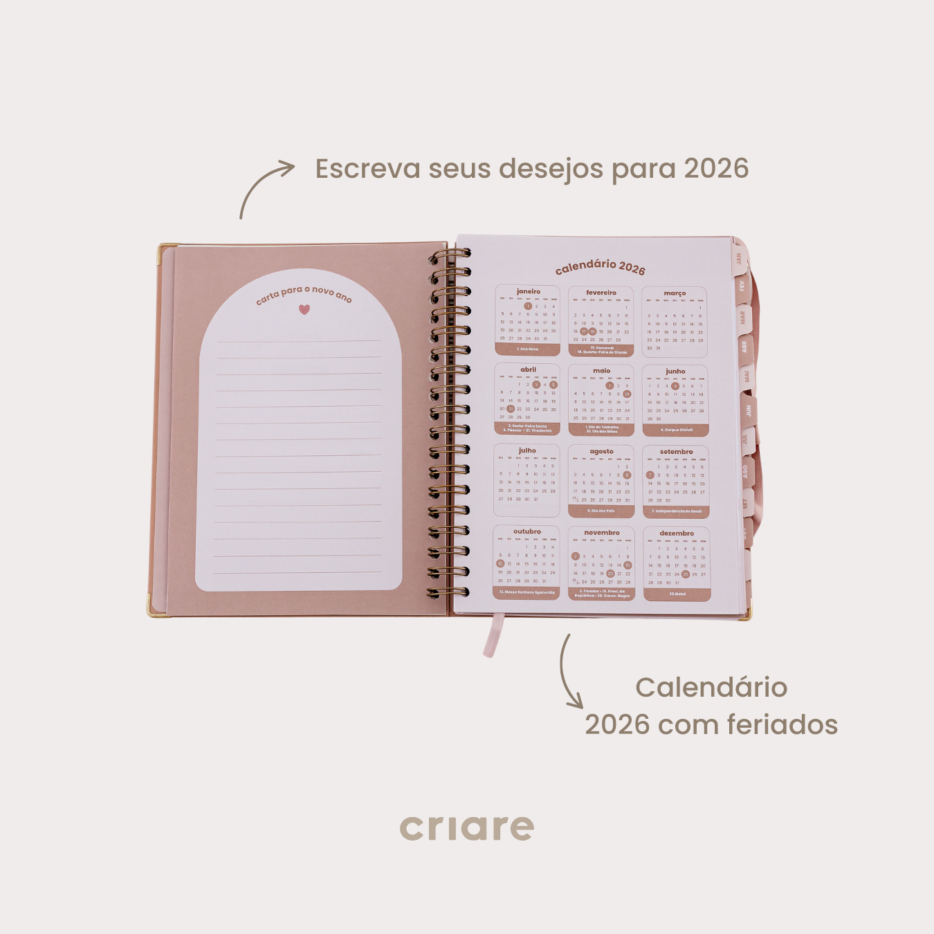 Life Planner 2026 - Verde Granu
