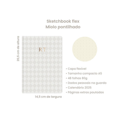 Sketchbook Flex A5 - Cimento
