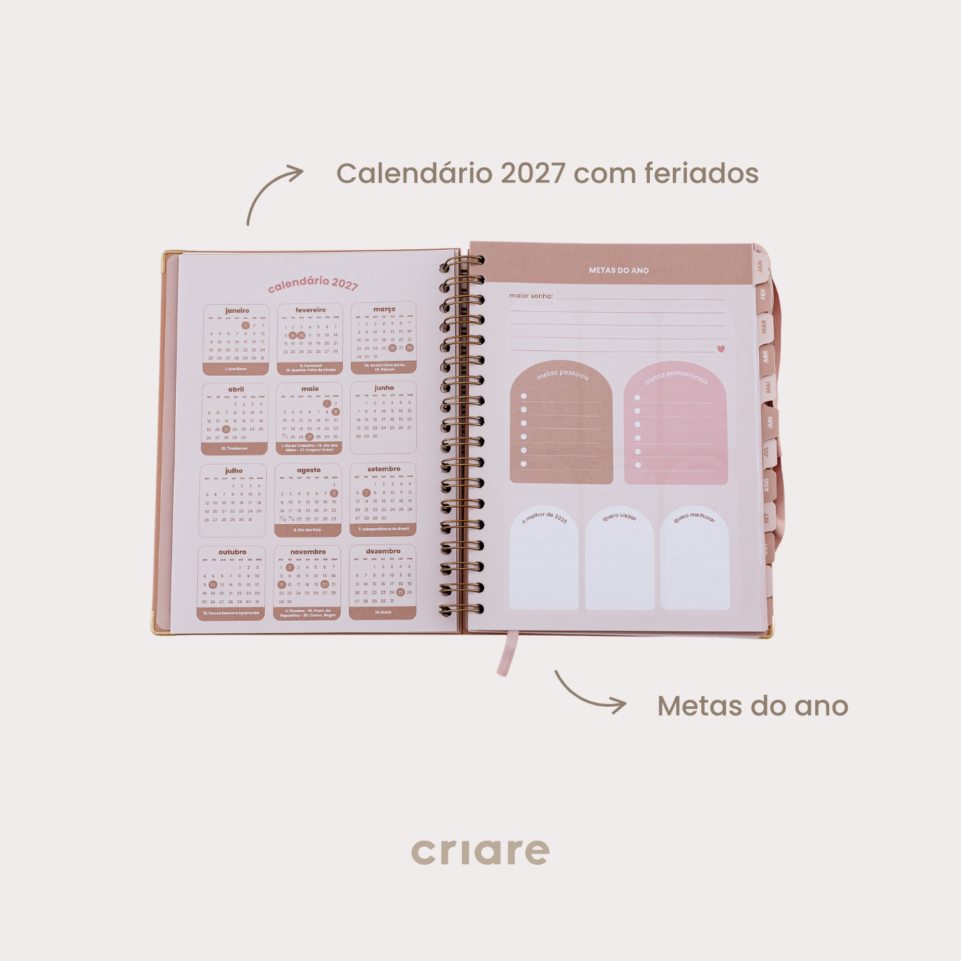 Life Planner 2026 - Verde Granu