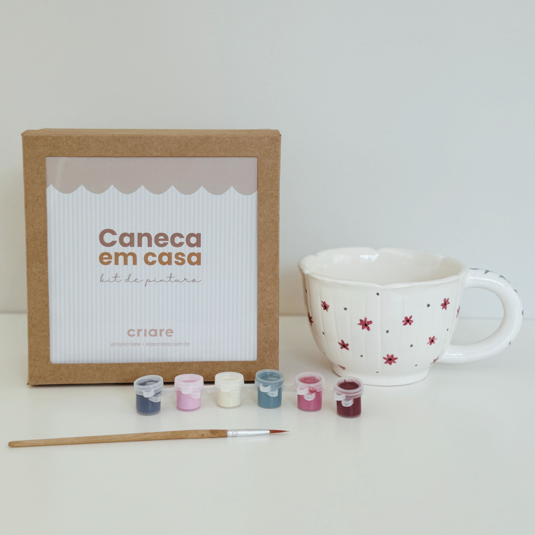 Caneca em casa - Kit de pintura