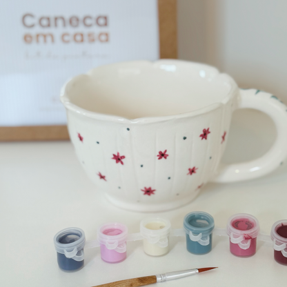 Caneca em casa - Kit de pintura
