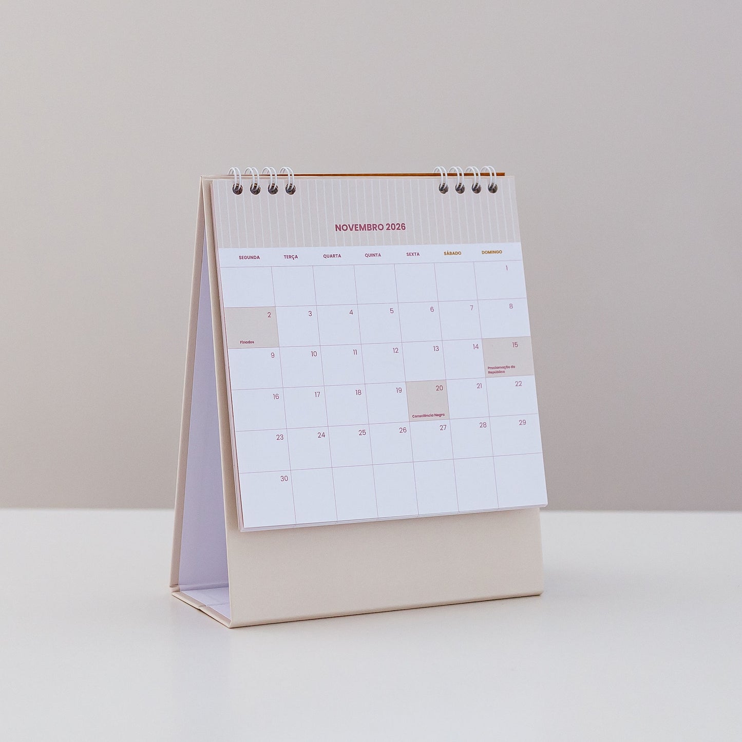 Calendário de mesa - 2026