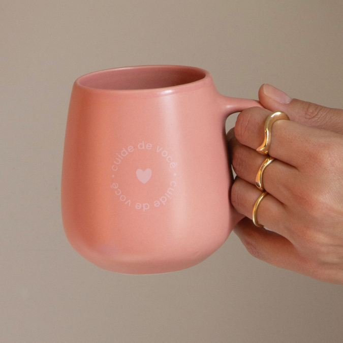 Caneca Bojuda Porcelana - Milkshake