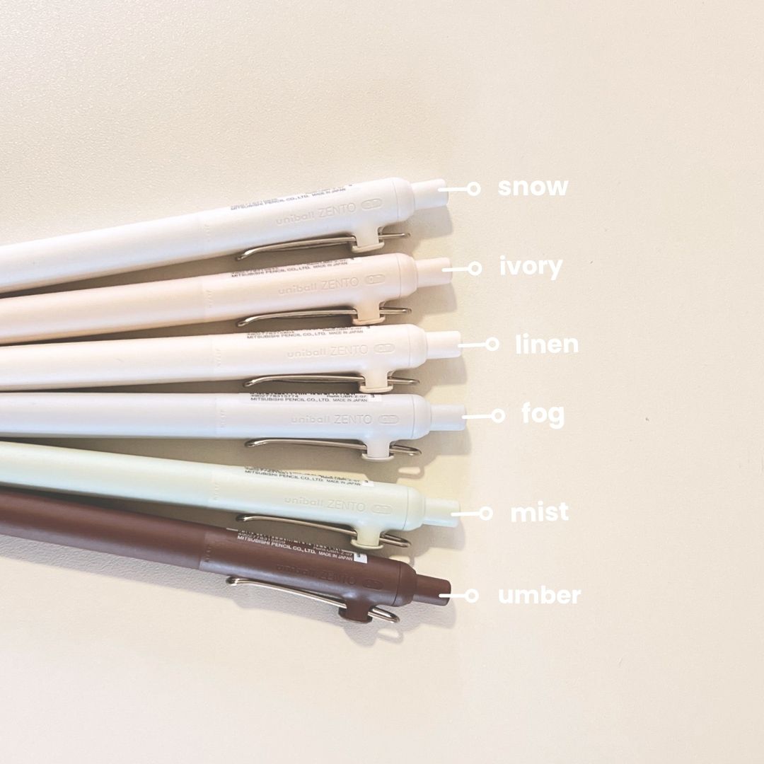 Kit 6 canetas Uniball Zento