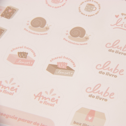 Adesivo - Diário de Leituras