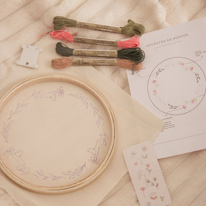 Kit Bordado Flores