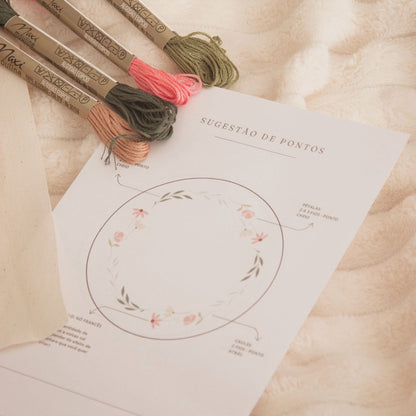 Kit Bordado Flores